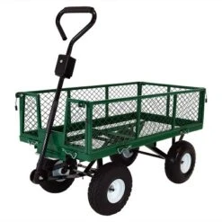 Sunnydaze Decor Sunnydaze Outdoor Lawn And Garden Heavy-Duty Durable Steel Mesh Utility Dump Wagon Cart With Removable Sides -Sunnydaze Decor Store GUEST a5d482d7 10c5 4883 840c 5a6f31046a28