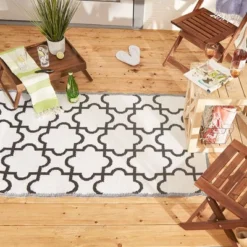 DII Design Imports Indoor Outdoor 3 X 6 Ft Reversible Lattice Woven Rectangular Runner Rug For Decks, Patios, Living Rooms, & Kitchens, Black & White 9 DII Design Imports Indoor Outdoor 3 X 6 Ft Reversible Lattice Woven Rectangular Runner Rug For Decks, Patios, Living Rooms, & Kitchens, Black & White -Sunnydaze Decor Store GUEST a6604b23 94f0 4408 9a63 f1a109e7d20f
