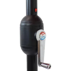 Sunnydaze Decor Sunnydaze Solar Outdoor Half Patio Umbrella With LED Lights And Crank - 9' -Sunnydaze Decor Store GUEST a68d3ec2 a6ca 4abe bfa0 642502571f7c