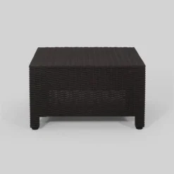 Waverly 6pc All Weather Faux Wicker Sectional Sofa Set - Brown/Beige - Christopher Knight Home -Sunnydaze Decor Store GUEST a6eb8117 b63a 484c b10c 5ff526c35786