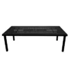 95" Modern Mesh Aluminum Rectangle Patio Dining Table - Oakland Living