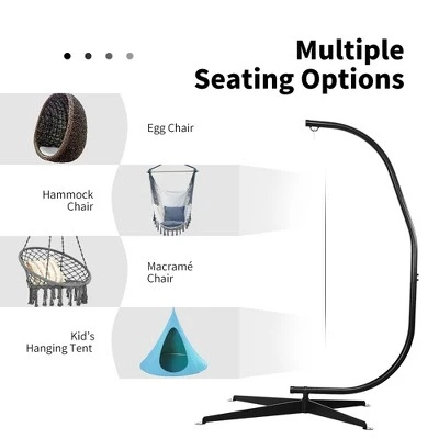 Costway C Hammock Frame Stand Solid Steel Construction 9 Costway C Hammock Frame Stand Solid Steel Construction - Image 7