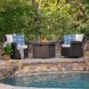 Avondale 3pc All-Weather Wicker Patio Chair Set W/ Fire Pit - Dark Brown - Christopher Knight Home 1 Avondale 3pc All-Weather Wicker Patio Chair Set W/ Fire Pit - Dark Brown - Christopher Knight Home -Sunnydaze Decor Store GUEST a76c968f 430e 4e41 812f dc08b486ecc8