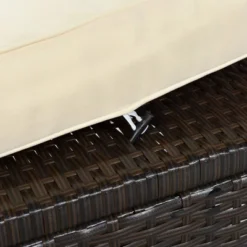 9pc Wicker Patio Sectional Seating Set With Cushions - Beige - GODEER -Sunnydaze Decor Store GUEST a818bcf4 12af 4d11 add5 0745c201ca19