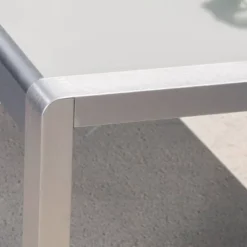 Cape Coral 16pc Aluminum Estate Collection With Fire Pit - Silver/Clear/Khaki/Light Gray - Christopher Knight Home -Sunnydaze Decor Store GUEST a873630c 36a0 47e4 a636 41725648154d