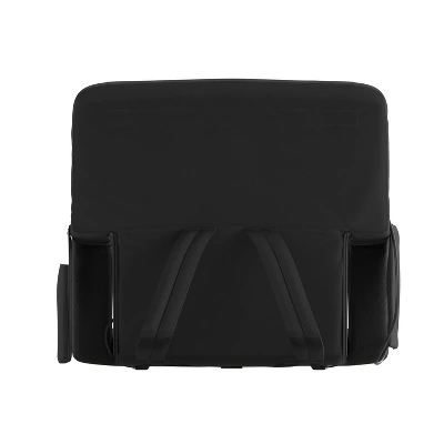 Flash Furniture Malta Portable Heated Reclining Stadium Chair With Armrests, Heated Padded Back & Heated Seat With Dual Storage Pockets And Backpack Straps 7 Flash Furniture Malta Portable Heated Reclining Stadium Chair With Armrests, Heated Padded Back & Heated Seat With Dual Storage Pockets And Backpack Straps - Image 5