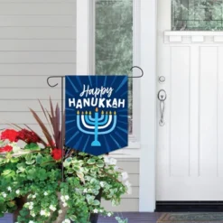 Big Dot Of Happiness Hanukkah Menorah - Outdoor Home Decorations - Double-Sided Chanukah Holiday Party Garden Flag - 12 X 15.25 Inches -Sunnydaze Decor Store GUEST a9cbd7c7 ab16 4648 9449 cd6c56173e26