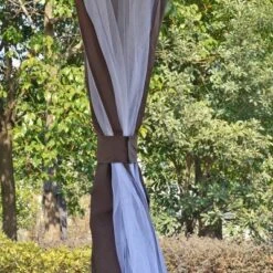 Outsunny 12' X 12' Round Outdoor Gazebo, Patio Dome Gazebo Canopy Shelter With Double Roof, Netting Sidewalls And Curtains, Zippered Doors, Strong Steel Frame -Sunnydaze Decor Store GUEST ab3a23c3 1cdd 43ac b767 a3cfeb2de541