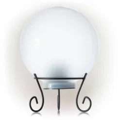 8" Glass Gazing Globe With Color Changing LED Lights White - Alpine Corporation 8 8" Glass Gazing Globe With Color Changing LED Lights White - Alpine Corporation -Sunnydaze Decor Store GUEST aba27b40 80d4 495b a10e 3146cf452552