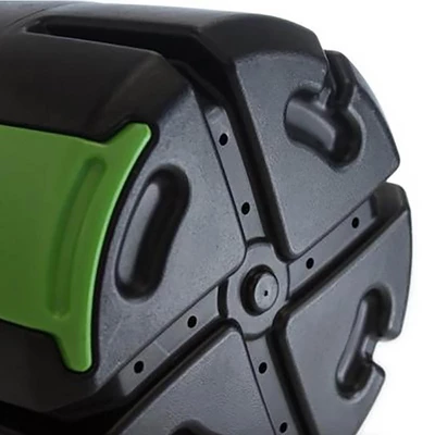 FCMP Outdoor HOTFROG 37 Gallon Single Chamber Quick Curing Tumbling Composter Outdoor Rotating Garden Compost Bin Green/Black 5 FCMP Outdoor HOTFROG 37 Gallon Single Chamber Quick Curing Tumbling Composter Outdoor Rotating Garden Compost Bin Green/Black - Image 3