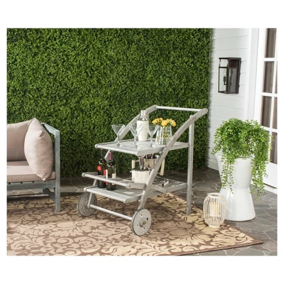 Lodi Tea Cart - Gray - Safavieh 4 Lodi Tea Cart - Gray - Safavieh - Image 2