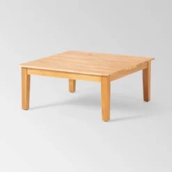 Loft Acacia 4pc Wood Sectional Sofa Set - Christopher Knight Home -Sunnydaze Decor Store GUEST acd39004 fab1 4a86 bb5b 2c7fce5a936f