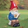 Collections Etc Hand-Painted Garden Gnome On The Throne Lawn Statue -Sunnydaze Decor Store GUEST ad06a83a 034a 465e 880e 92804505ab7a