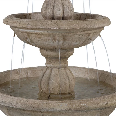 Sunnydaze Decor Sunnydaze 61"H Electric Polyresin And Fiberglass 3-Tier Cornucopia Outdoor Water Fountain 5 Sunnydaze Decor Sunnydaze 61"H Electric Polyresin And Fiberglass 3-Tier Cornucopia Outdoor Water Fountain - Image 3