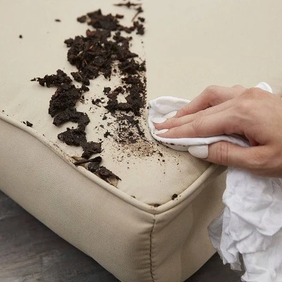 Sunbrella Outdoor Corded Sofa Pillow And Cushion Set Beige 6 Sunbrella Outdoor Corded Sofa Pillow And Cushion Set Beige - Image 4