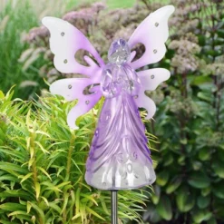 39.25" Metal Angel Solar Stake Purple - Exhart 29 39.25" Metal Angel Solar Stake Purple - Exhart -Sunnydaze Decor Store GUEST ad5b03d2 a7e7 442e 9368 2e15c96584b4
