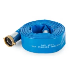 Apache 98138045 2" Diameter 50' Long Reinforced PVC Lay-Flat Discharge Pool Fuel Sump-Pump Hose With Aluminum Short-Shank Connections, Blue (2 Pack) -Sunnydaze Decor Store GUEST ae221f42 8ba4 4fa1 a174 914d7036b673
