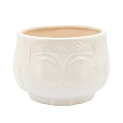 Sagebrook Home 7" Wide Grandparent Round Ceramic Planter Pot White -Sunnydaze Decor Store GUEST ae2faf8f f443 4495 b323 4cb1979fbca7