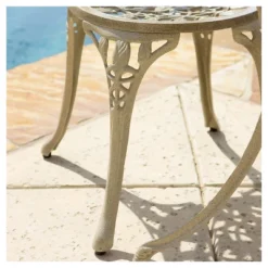 Nassau 3pc Cast Aluminum Patio Bistro Set - Sand - Christopher Knight Home 9 Nassau 3pc Cast Aluminum Patio Bistro Set - Sand - Christopher Knight Home -Sunnydaze Decor Store GUEST ae588a0f 725f 49e4 97b7 eb5e29e29eb7