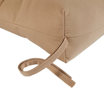 Solid Outdoor Bench Cushion - Stone - Kensington Garden 5 Solid Outdoor Bench Cushion - Stone - Kensington Garden - Image 3