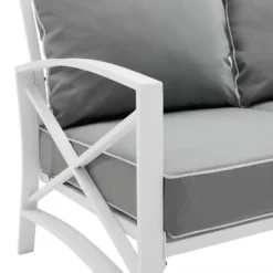 Kaplan 2pc Outdoor Sofa Set - Gray - Crosley 12 Kaplan 2pc Outdoor Sofa Set - Gray - Crosley -Sunnydaze Decor Store GUEST aec78b4b 410b 458f 9ce4 82ce6557494a 2