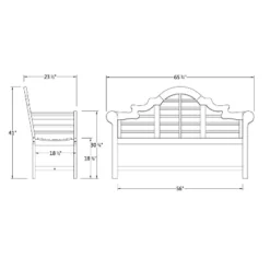 Lutyens 5ft Teak Bench - Natural - Cambridge Casual -Sunnydaze Decor Store GUEST b0bfb909 b08d 46e0 9459 81f486e797f6