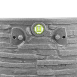 Good Ideas Impressions Riverwalk 50-Gallon Faux Slate Surface Dual Spigot Locations Rain Barrel W/2 Brass Spigots & Screen, Dark Granite -Sunnydaze Decor Store GUEST b0c7f992 e544 43e4 87a4 651b8af93332