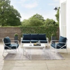 Kaplan 4pc Outdoor Sofa Set - Navy - Crosley 14 Kaplan 4pc Outdoor Sofa Set - Navy - Crosley -Sunnydaze Decor Store GUEST b10c2ef8 dff5 4396 95bc 42abbc3e8e74