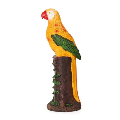 Techko Maid Parrot Yellow Solar Outdoor Garden Statue Decor With Spotlight 8 Techko Maid Parrot Yellow Solar Outdoor Garden Statue Decor With Spotlight - Image 6