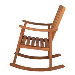 Penny Classic Slat-Back Acacia Wood Patio Outdoor Rocking Chair - JONATHAN Y -Sunnydaze Decor Store GUEST b14bb527 3501 401b 901c 8e393708c84a