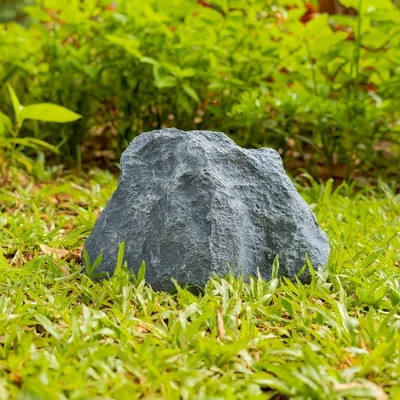Gardenised Decorative Outdoor Weather-Resistant Artistic Artificial Faux Stone Rock, Garden Patio Granite Grey Fiberglass Stone 4 Gardenised Decorative Outdoor Weather-Resistant Artistic Artificial Faux Stone Rock, Garden Patio Granite Grey Fiberglass Stone - Image 2