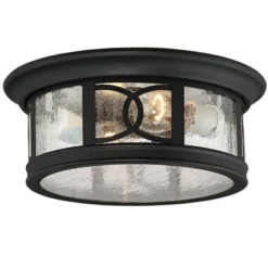 John Timberland Flush Mount Outdoor Ceiling Light Fixture Black 12" Seedy Glass For Exterior House Porch 14 John Timberland Flush Mount Outdoor Ceiling Light Fixture Black 12" Seedy Glass For Exterior House Porch -Sunnydaze Decor Store GUEST b251e6aa 1b14 40be 8fb5 f5f50731bfd1
