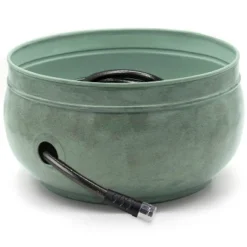 Brass Sonoma Hose Pot - Green - Good Directions -Sunnydaze Decor Store GUEST b27a6d1e caa2 474c a078 492de5ad37c6