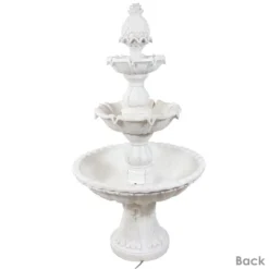 Sunnydaze Decor Sunnydaze 59"H Electric Fiberglass 3-Tier Welcome Pineapple Top Outdoor Water Fountain -Sunnydaze Decor Store GUEST b28fabe9 9380 4ad7 9c3d f37928e4f9f4