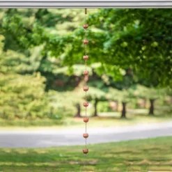 Marrgon Copper Rain Chain With Tulip Style Cups For Gutter Downspout Replacement -Sunnydaze Decor Store GUEST b335e020 2fec 4d28 93cb 9b78a5e5974d