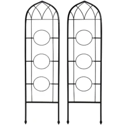 Sunnydaze Decor Sunnydaze 2-Piece Arched Climbing Plants Wall Trellis With Flower Pot Supports 17 Sunnydaze Decor Sunnydaze 2-Piece Arched Climbing Plants Wall Trellis With Flower Pot Supports -Sunnydaze Decor Store GUEST b3af8a05 162e 498b 90a4 c44d862f7df5