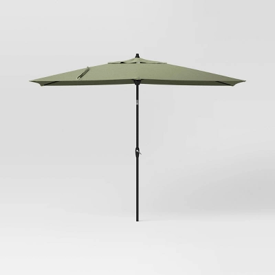 10'x6' Rectangular Market Patio Umbrella - Black Pole - Threshold™ 14 10'x6' Rectangular Market Patio Umbrella - Black Pole - Threshold™ - Image 12
