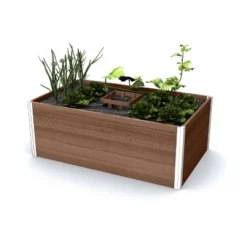 Vita Urbana 60"x36" Keyhole Rectangular Garden Bed Espresso -Sunnydaze Decor Store GUEST b4a638eb e930 444a 830b 68b74a00e73b