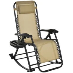 Outsunny Zero Gravity Reclining Rocking Chair, Lounge Rocker, Folding, Pillow, Side Tray, Cup And Phone Holder 20 Outsunny Zero Gravity Reclining Rocking Chair, Lounge Rocker, Folding, Pillow, Side Tray, Cup And Phone Holder -Sunnydaze Decor Store GUEST b4cb73f6 42d2 4eda 907f ae4818567445