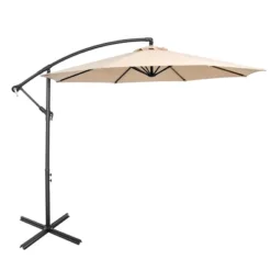 Costway 10 FT Patio Offset Umbrella W/8 Ribs Cross Base Tilt 27 Costway 10 FT Patio Offset Umbrella W/8 Ribs Cross Base Tilt -Sunnydaze Decor Store GUEST b58e3973 8b62 4dff 9700 c12f8f37ccaf