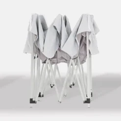 Z-Shade 10 X 10 Foot Push Button Angled Leg Instant Shade Outdoor Canopy Tent Portable Shelter With Steel Frame And Storage Bag, White -Sunnydaze Decor Store GUEST b5c62da4 cca9 447a bcc9 b014acbbb583