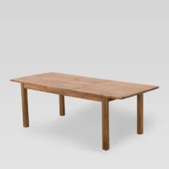 Wilson 9pc Acacia Wood Dining Set With Expandable Dining Table - Teak - Christopher Knight Home -Sunnydaze Decor Store GUEST b5c7f5d4 a9f0 431c 8302 716d75e5b0d7