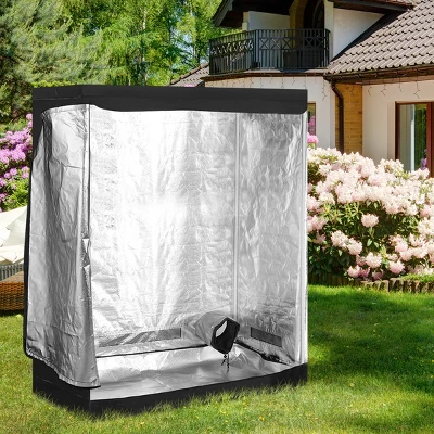 48''x24''x60'' Mylar Indoor Grow Tent Room Reflective Hydroponic Garden Growing 4 48''x24''x60'' Mylar Indoor Grow Tent Room Reflective Hydroponic Garden Growing - Image 2