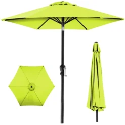 Best Choice Products 10ft Outdoor Steel Market Patio Umbrella W/ Crank, Tilt Push Button, 6 Ribs -Sunnydaze Decor Store GUEST b64ee8ae 3b42 43af b732 b8121760c578