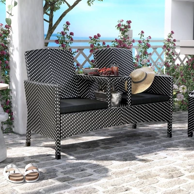 2pc Maksville Aluminum Patio Loveseat & Storage Bench - MiBasics 4 2pc Maksville Aluminum Patio Loveseat & Storage Bench - MiBasics - Image 2