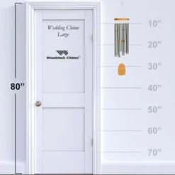 Woodstock Wind Chimes Signature Collection, Woodstock Wedding Chime, 34'' Silver Wind Chime IDO -Sunnydaze Decor Store GUEST b7f73b50 60ee 40fa b30b 0f61b45fe357