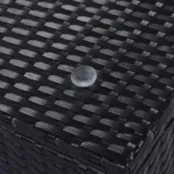 5pc Wicker Patio Sectional Seating Set With Cushions - Black/Blue - GODEER 37 5pc Wicker Patio Sectional Seating Set With Cushions - Black/Blue - GODEER -Sunnydaze Decor Store GUEST b800ba1b 7382 497a 9a8e 148a9853d0db