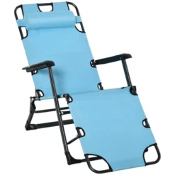 Outsunny 2-in-1 Folding Patio Lounge Chair W/ Pillow, Outdoor Portable Sun Lounger Reclining To 120°/180°, Oxford Fabric 28 Outsunny 2-in-1 Folding Patio Lounge Chair W/ Pillow, Outdoor Portable Sun Lounger Reclining To 120°/180°, Oxford Fabric -Sunnydaze Decor Store GUEST b832bf06 ac7d 4caa 80d9 95a1c6105534
