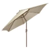 9' X 9' Round Lighted Patio Umbrella - Beige -Sunnydaze Decor Store GUEST b8459b3f 1235 4a32 9510 1eb300248275
