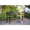 Evergreen Dogwood Metal Garden Bench - Black 1 Evergreen Dogwood Metal Garden Bench - Black -Sunnydaze Decor Store GUEST b8d7ab3a 6679 4989 9af5 68999a98d27b